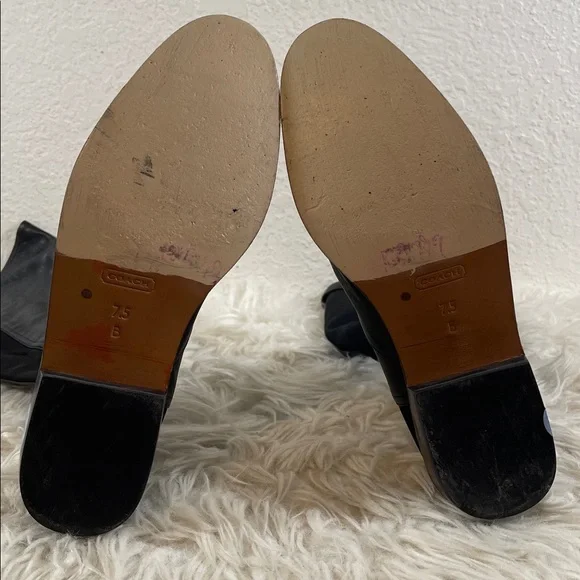 Coach Leather Black Lilac Boot (Q3011) Size 7.5 - Picture 6 of 8